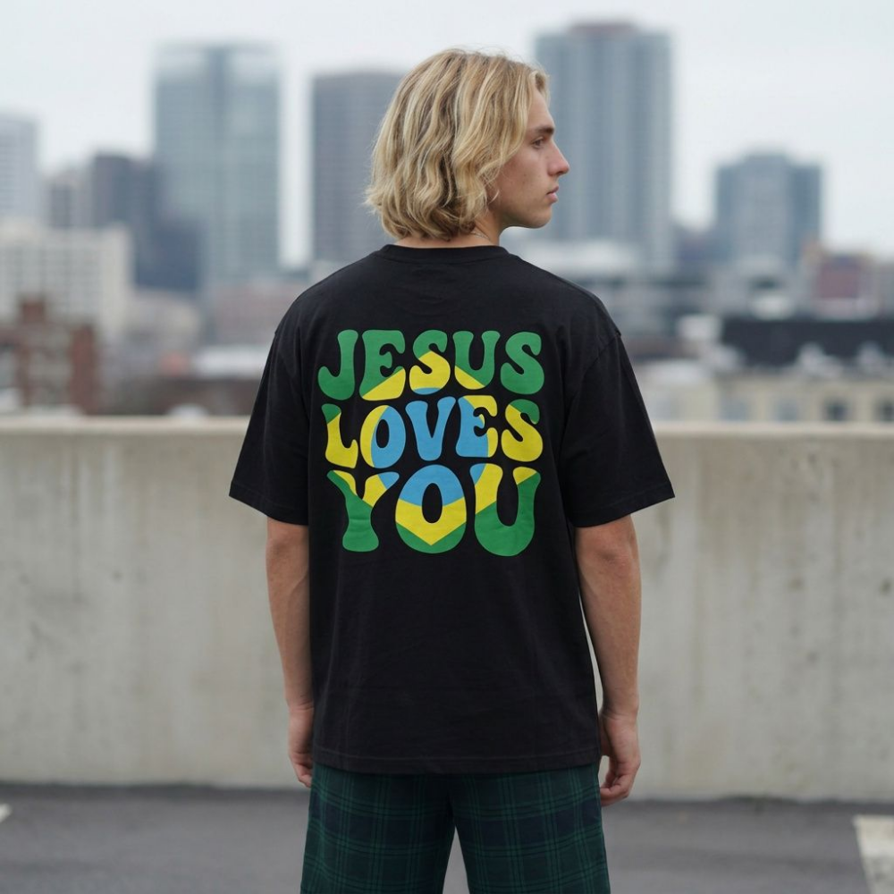 Camiseta Oversized Copa do Mundo Jeses Love You